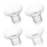 Momcozy Flange Insert 15/17/19/21mm Compatible with 24mm Flange/Shield of Most Pumps, Insert for Breast Pump Replacement Accessories, 4PCS