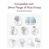Momcozy Flange Insert 15/17/19/21mm Compatible with 24mm Flange/Shield of Most Pumps, Insert for Breast Pump Replacement Accessories, 4PCS