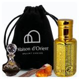 Royal Oud Perfume Oil 12mL Majestic Woody Oriental with Agarwood Amber and Leather. Alcohol Free Long Lasting Unisex Oil, Compliment Magnet