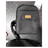 Joymee Sling Lunch Box Lunch Bag for Women Men Adult Portable Leakproof Reusable Insulated-Crossbody Lunchbox small Cooler with Shoulder Strap Side Pockets Front Pocket for Work Travel - Black