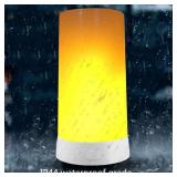 Artermy LED Flame Effect Light, Light Bulb,USB Rechargeable led Flame Light with Remote & Timer,Realistic Dancing LED Flickering Wick, Magnetic Flameless Table Lamp for Thanksgiving Christmas *only 1