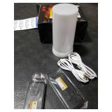 Artermy LED Flame Effect Light, Light Bulb,USB Rechargeable led Flame Light with Remote & Timer,Realistic Dancing LED Flickering Wick, Magnetic Flameless Table Lamp for Thanksgiving Christmas *only 1