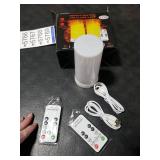 Artermy LED Flame Effect Light, Light Bulb,USB Rechargeable led Flame Light with Remote & Timer,Realistic Dancing LED Flickering Wick, Magnetic Flameless Table Lamp for Thanksgiving Christmas *only 1