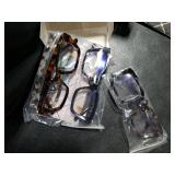 ZONLON 4 Pack Progressive Multifocus Reading Glasses for Women Oprah Style Blue Light Blocking Computer Readers (4 Mix C1, 1.5)