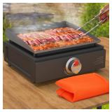 Silicone Griddle Mat Cover for Blackstone - 17 Inch True All-Encompassing Coverage Heavy Duty Food Grade Grill Buddy Mat, All Season Cooking Surface Protective Cover