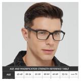 JJWELL 3 Pack Reading Glasses for Men Blue Light Blocking with Spring Hinge, Anti Eyestrain/Dryness/UV Large Wide Square Readers for Men, Two Tone Computer Reader Glasses Eyeglass(2.5 Strength)