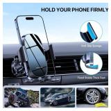 Miracase Upgraded-2nd Generation Universal Phone Holders for Your Car, 3 in 1 Air Vent Car Phone Holder Mount Compatible with iPhone 17/16/15/14/13/12/11 Series and All Phones