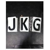 4.5in Plastic Letters 3 Packs of 26