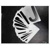 4.5in Plastic Letters 3 Packs of 26