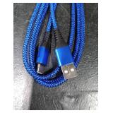 sweguard USB Type C Cable 3.1A Fast Charging [2Pack,6.6ft+6.6ft], USB-A to USB-C Charger Nylon Braided Cord for Samsung Galaxy S21 S20 S10 S9 S8 Plus,Note 20 10 9 8 7,A71 A51 A32,LG,Moto,PS5-Blue