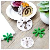 Boao 6 Pieces Paint Cookie Mold Splatter Chocolate Molds Fondant Mold for Cake Baking Cake Cupcake Topper Decoration Sugar Cookie Supplies Mini Polymer Clay Crafting Projects Kitchen DIY Baking Tools