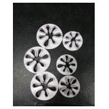 Boao 6 Pieces Paint Cookie Mold Splatter Chocolate Molds Fondant Mold for Cake Baking Cake Cupcake Topper Decoration Sugar Cookie Supplies Mini Polymer Clay Crafting Projects Kitchen DIY Baking Tools