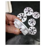 Boao 6 Pieces Paint Cookie Mold Splatter Chocolate Molds Fondant Mold for Cake Baking Cake Cupcake Topper Decoration Sugar Cookie Supplies Mini Polymer Clay Crafting Projects Kitchen DIY Baking Tools