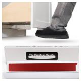 The Handless Handle Hands-Free Garbage Drawer Foot Pull Handle, Touchless Opener for Drawers, Bins, & Cabinets (White, 1 Pack)