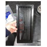 ECOPRO VENT / 10 x 3 Inch Inside Measurement/Black Plastic Ventilation Grille with Protective Mesh. HVAC. Indoor Vent Cover. / 5 x 12 Inch Outer Measurement/Does NOT Include Screws