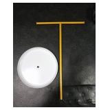 Jasopaco Gold Necklace Organizer Stand with Storage Tray - 12.6 Tall T-Shaped Jewelry Holder Stand for Bracelets, Earrings, Rings | Stylish Home & Vanity Decor for Women. MISSING SCREW