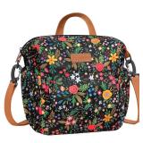 Joymee Lunch Bag Women Insulated Lunch Box with Adjustable Shoulder Strap Large Reusable Leakproof Spacious Cooler Tote for Women Men Adult with Bottle Holder and Side Pockets -08 Multi-Floral