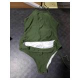 Beachsissi Women Bathing Suit Solid Color Drawstring Side Tankini Set Medium