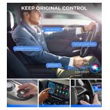 Wireless CarPlay Adapter for iPhone - Plug & Play Apple CarPlay Wireless Adapter with Auto Connection, 5.8GHz WiFi & Bluetooth 5.3, Convert Wired to Wireless CarPlay for iOS 10+ Cars