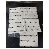 YEENAASY Boho Throw Pillow Covers 18x18 Set of 2 Modern Farmhouse Decorative Cushion Case Tufted Square Pillows Cover Neutral Pillow Cases Accent Pillowcase for Sofa,Couch,Bed,Beige and Black