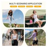 Telena Water Bottle Holder with Strap RFID Crossbody Bags for Women for Walking, Hiking, Cycling Purple