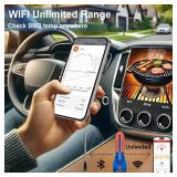 WiFi Bluetooth Wireless Meat Thermometer, Unlimited Range, 7 NIST Certified Accuracy Sensors with Ambient Temp Remote Monitoring for BBQ Grill, Oven, Smoker, Air Fryer (1, Black, Medium) NO CHARGING C