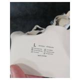 OEAK Womens Wireless Bras Scalloped Push Up Bralettes No Underwire Supportive Tshirt Bra Seamless Comfortable Everyday Bras L Nude