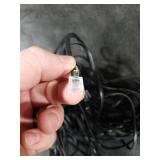 moeverEX Phone Extension Cord 25 Ft, Telephone Cable with Standard RJ11 Plug and 1 in-Line Couplers and 20 Cable Clip Holders, Black