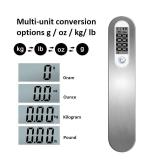 AHOSOUTLY Archery Bow Scale Recurve/Compound Bow 110 lb/50 kg Tuning Scale LCD Display g/oz/kg/lb