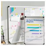 MaxGear Whiteboard Magnets, 36 Pack Strong Refrigerator Magnets for Kitchen, School Supplies for Teachers, 3 cm Round Colored Magnetic Pieces for Classroom, Refrigerator, Office, Home (5 Colors)