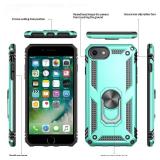 LeYi for iPhone SE 3rd Generation (2022) Case, iPhone SE Case 2022/2020 with [2Pack] Tempered Glass Screen Protector for Men Women, [Military-Grade] Case with Kickstand for Apple iPhone SE, Mint