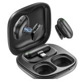 Mini Wireless Lavalier Microphone for iPhone/Android/PC/Tablets with USB-C Plug, AI Noise Cancelling, Magnetic Mic, 40H Battery Life with Charging Case, Lapel Microphone Wireless for Video Recording