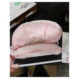 Ingenuity Foldaway 2-Position Bather, 2-Position Adjustable Support Baby Bath seat for Sink or Bathtub, Ages 0-6 Months, up to 20 pounds, Pink