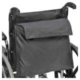DMI Wheelchair Bag Provides Storage on Wheelchairs and Transport Chairs for Elderly and Disabled, FSA HSA Eligible, Straps for Quick and Easy Install, Black