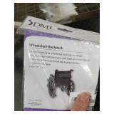 DMI Wheelchair Bag Provides Storage on Wheelchairs and Transport Chairs for Elderly and Disabled, FSA HSA Eligible, Straps for Quick and Easy Install, Black