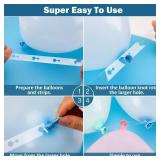 KICNIC Balloon Arch Strip Kit for Garland, 32.8 Feet Balloon Tape Strips and 200 Glue Point Dot Stickers for Party Wedding Birthday Baby Shower Graduation Decorations
