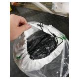 4 Panels Black Backdrop Curtains for Parties, 5ft x 10ft Polyester Black Backdrop Background Panels with Rod Pockets,Photography Backdrop Drapes for Party Ceremony Wedding Window Decorations(4Pcs)