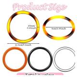 Cinnvoice 6 Pack Bag Handle Round Purse Handles Decorative Replacement Purse Strap for Crochet Bags(Round Shape,4.5 Inch)