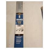 M-D Building Products 08433 3-1/2 in. x 5/8 in. x 36 in. Silver Aluminum and Vinyl Heavy Duty Low-Profile Outswing Door Threshold