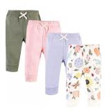 Touched by Nature Baby and Toddler Girl Organic Cotton Pants  Flutter Garden  3 Toddler