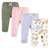 Touched by Nature Baby and Toddler Girl Organic Cotton Pants  Flutter Garden  3 Toddler