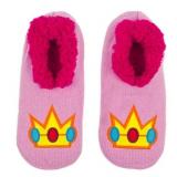 Super Mario Peach Slipper Socks 2 Pairs Size OSFA