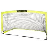Franklin Sports Blackhawk Soccer Goal - Pop Up Backyard Soccer Nets - Foldable Indoor + Outdoor Soccer Goals - Portable Adult + Kids Soccer Goal - 6.5  x 3.5  Foot Soccer Net - Optic Yellow - Retail: 