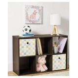 Mainstays 6 Cube Storage Organizer, Espresso