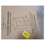 Mainstays 6 Cube Storage Organizer, Espresso
