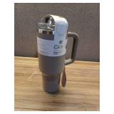 Cirkul 40oz All-Day StrawSip Double-Wall Insulated Stainless Steel Tumbler with Handle  Ranger (Green Brown)