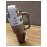 Cirkul 40oz All-Day StrawSip Double-Wall Insulated Stainless Steel Tumbler with Handle  Ranger (Green Brown)