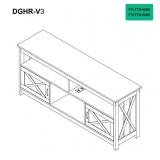 Farmhouse TV Stand - Retail: $150