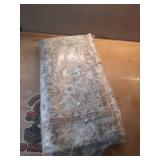 SAFAVIEH Baltimore Dimas Distressed Polyester Machine Washable Area Rug  Ivory/Rust  9  x 12 - Retail: $216