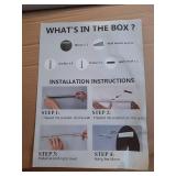 Wall-Mounted Mirror Gold \"37 in x 22 in\" - Retail: $50